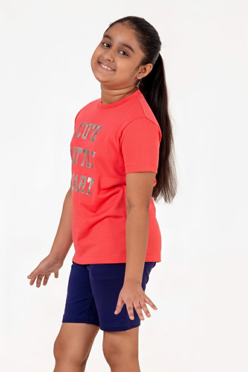 Co Ords With Foil Print Pink