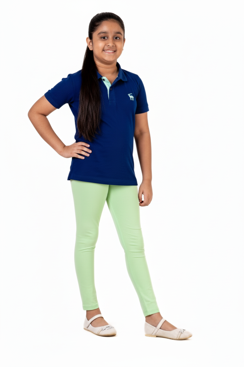 Plain Leggings Patina Green