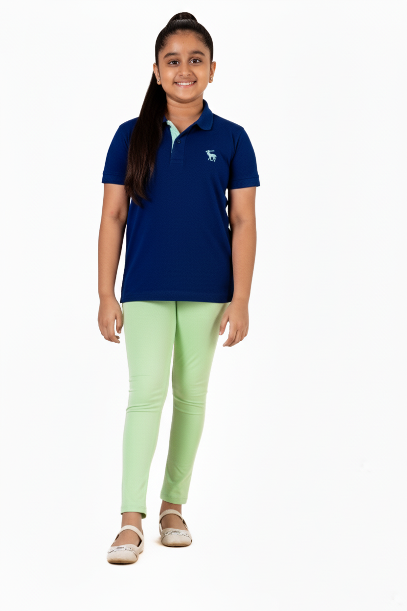 Plain Leggings Patina Green