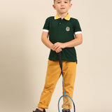 Pine/White Regular Fit Polo