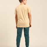 Oat Milk Slim Printed Tee