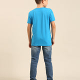 Azure Slim Printed Tee