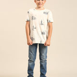 Off-White Regular Fit Printed Tshirt