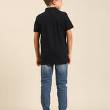 Navy Solid Polo