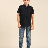 Navy Solid Polo