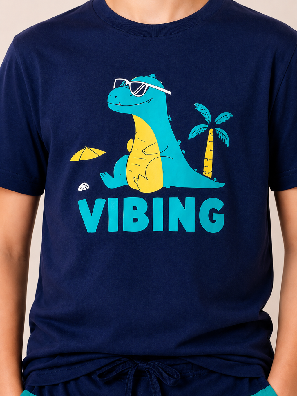 Organic Cotton Co Ords With Hd Print Blue Depths