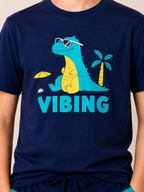 Organic Cotton Co Ords With Hd Print Blue Depths