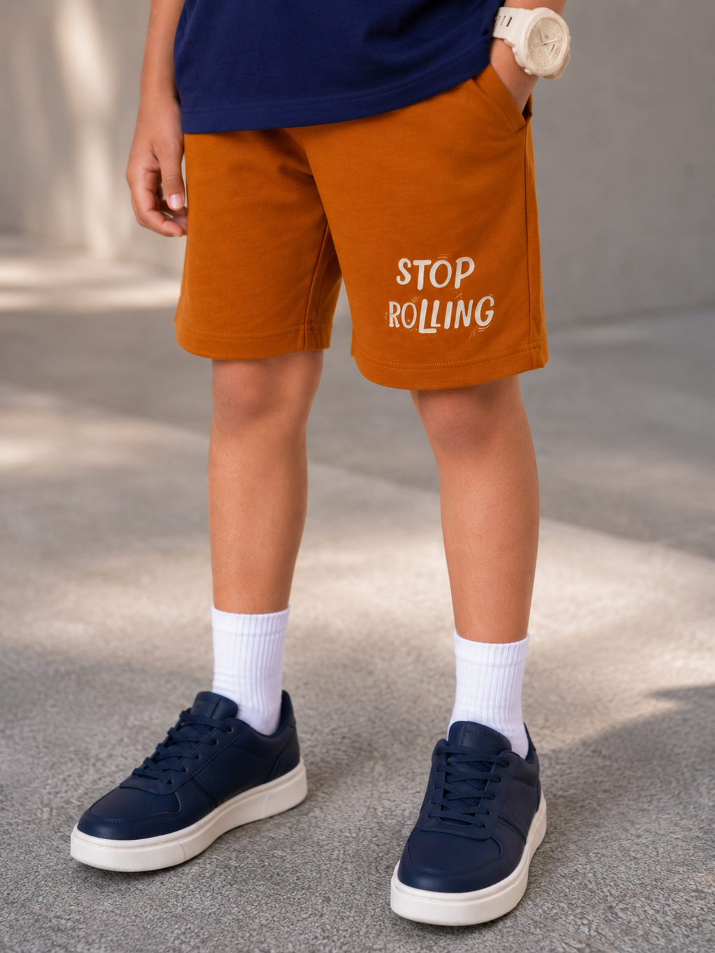 Organic Cotton Co Ords With Print Navy