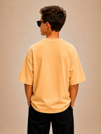 Crew Neck With Puff Print Ivory Cream
