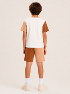 Organic Cotton Co Ords With Cut & Sew And Puff Print Cloud Dancer