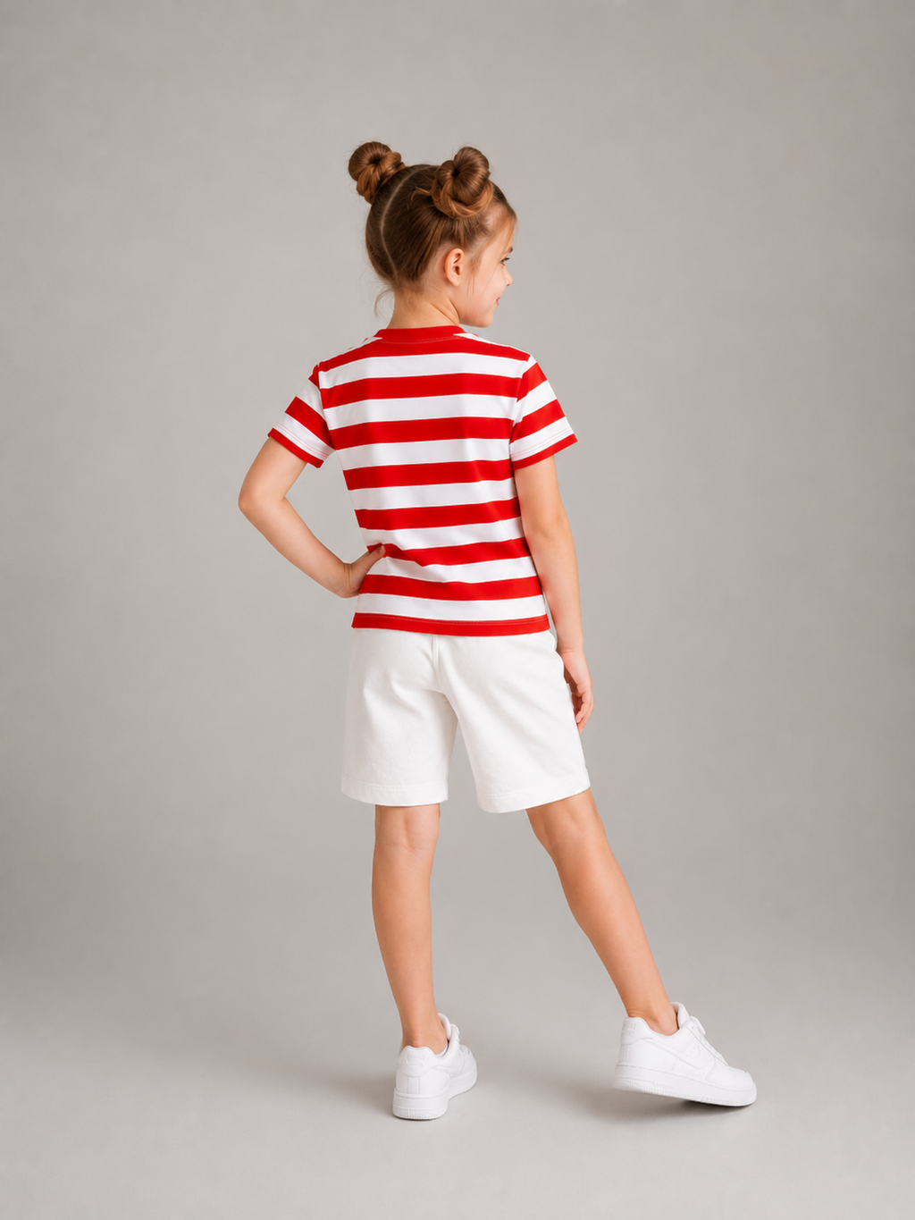Organic Cotton Co Ords With Yarn Dyed Stripes Cloud Dancer
