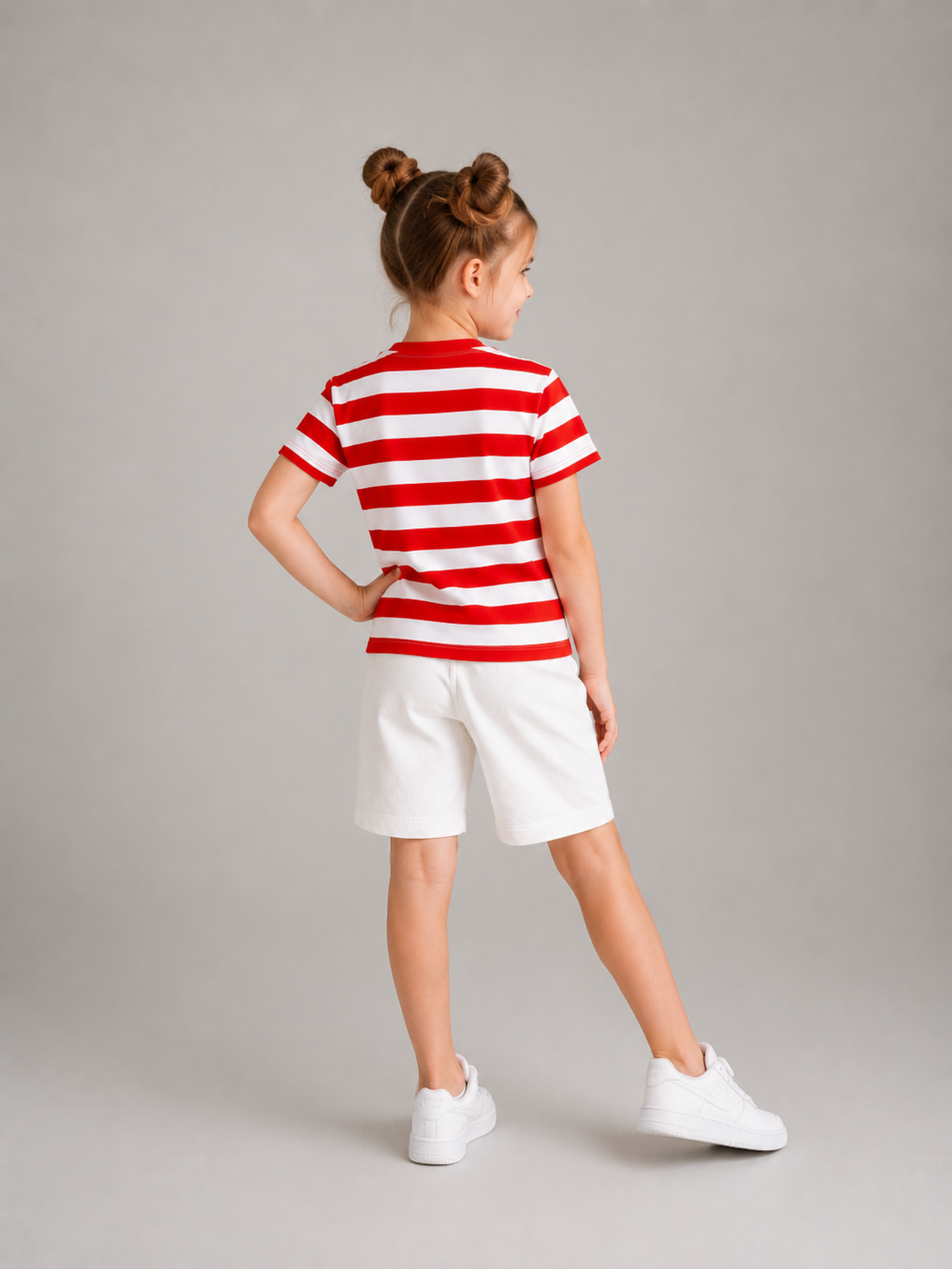 Organic Cotton Co Ords With Yarn Dyed Stripes Cloud Dancer