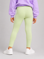 Organic Cotton Plain Leggings Patina Green