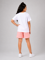 Organic Cotton Co Ords With Puff Print Pink