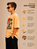 Crew Neck With Puff Print Ivory Cream