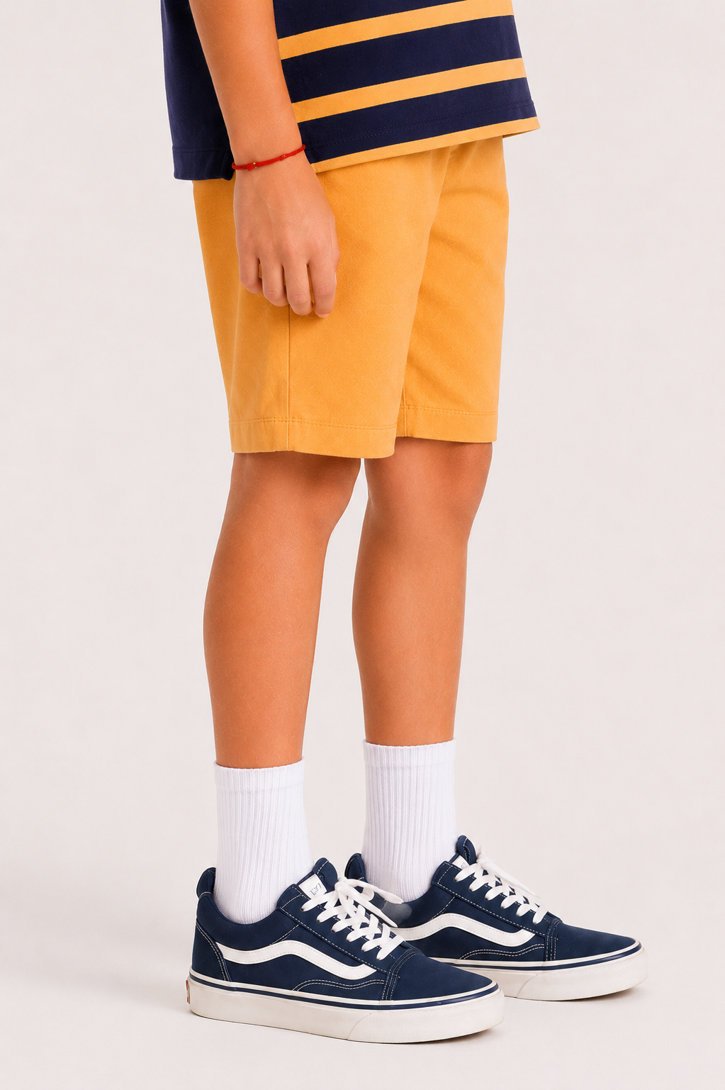 Organic Cotton Co Ords With Stripes Print T Shirt Navy