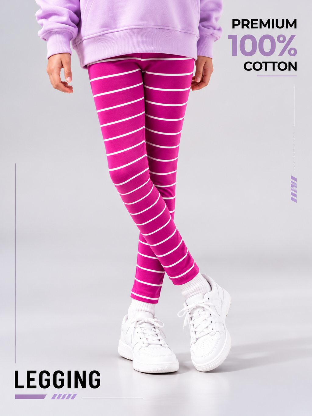 Organic Cotton Yarn Dyed Pant Soft Pink