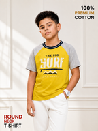 Organic Cotton Ragalon Sleeve With Puff Print Yellow