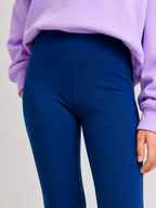 Organic Cotton Plain Leggings Estate Blue