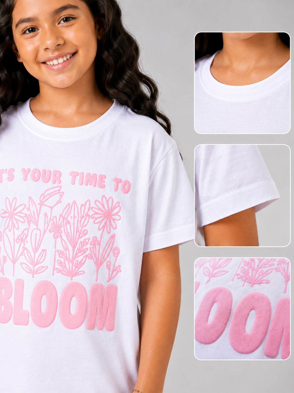 Organic Cotton Co Ords With Puff Print Pink